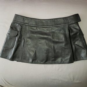 Mr. S Leather Mini-Skirt, Sz 12